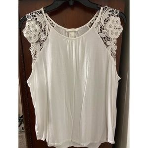 H&M lace sleeve tank top